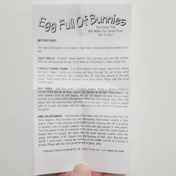 EUC Egg of Bunnies (like Barrel of Monkeys) game - Picture 8 of 8